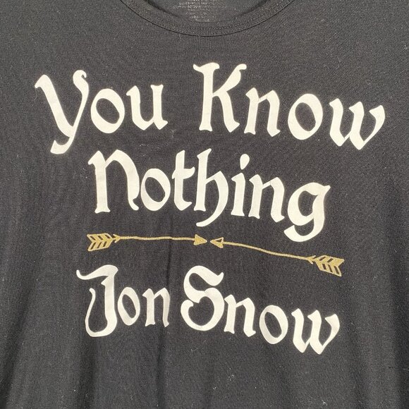 Game of Thrones Shirts S You Know Nothing Jon Snow I Drink And I Know Things - Picture 3 of 16